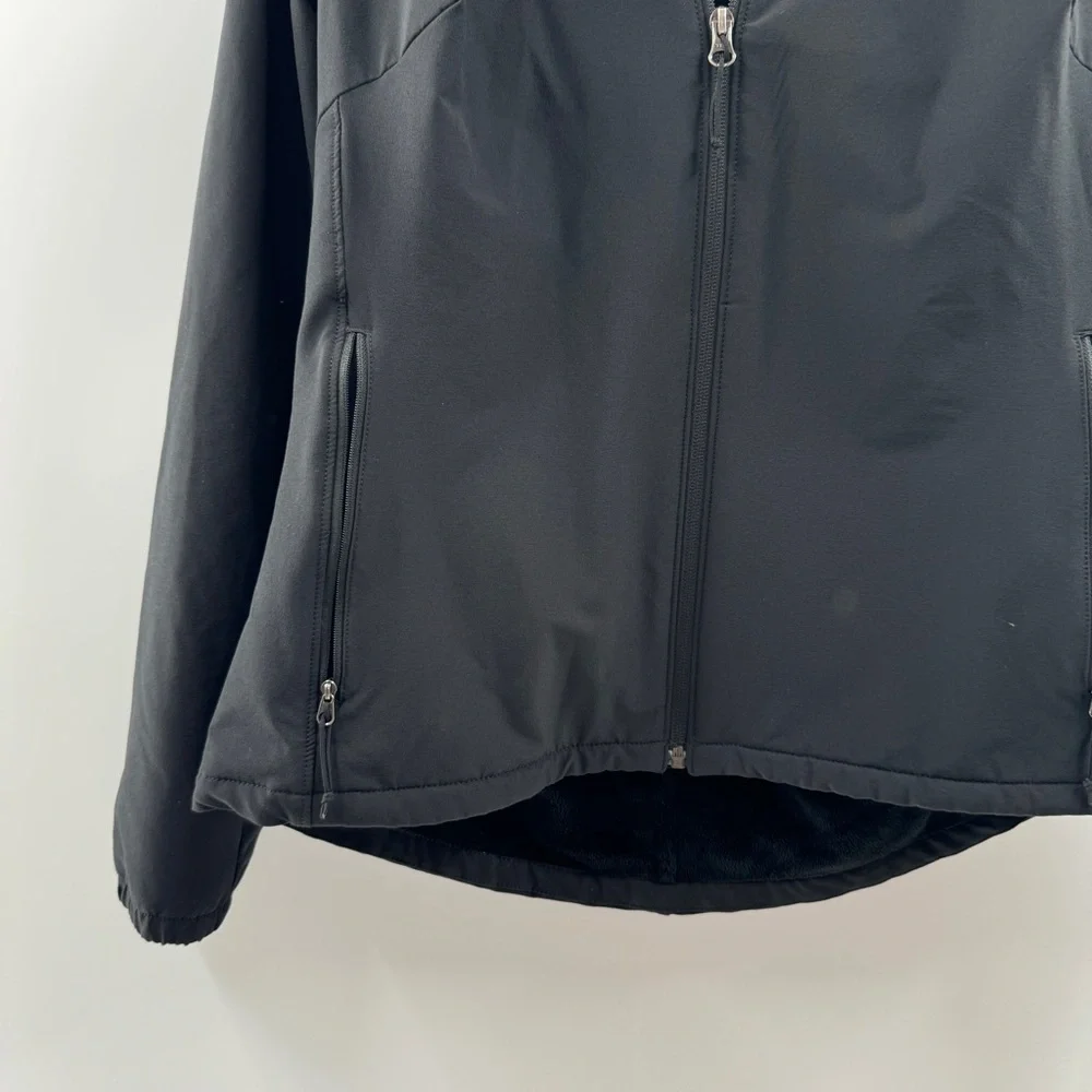 The North Face Black Softshell Jacket Women’s Large (Fits Like Medium) - Picture 5 of 9